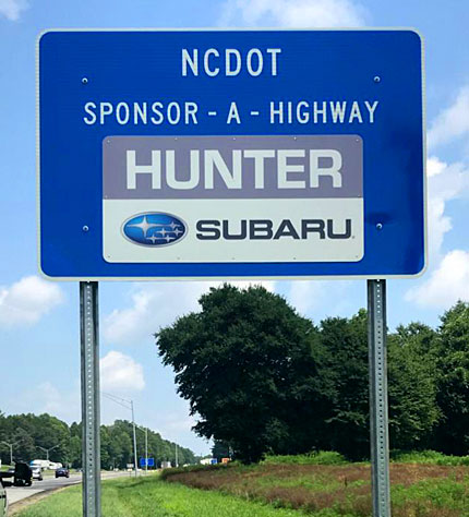 North Carolina Sponsor a Highway
